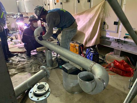 Piping Instalasi Chiller dan Compressor Firmenich Indonesia Project